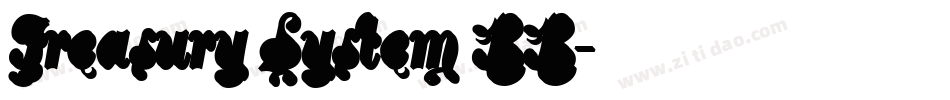Treasury System BB字体转换
